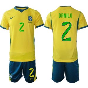 Herren-Fußballset Brasilien WM 2026 Danilo #2 Heim