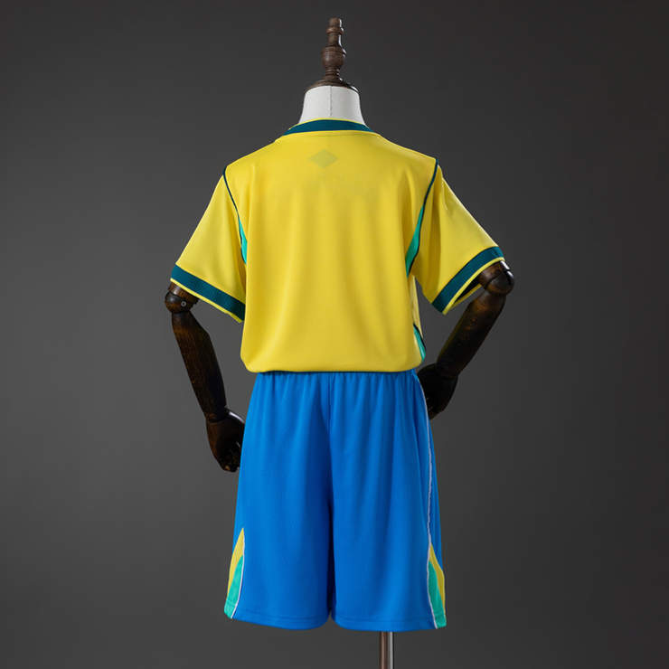 Brazília Domáci Dres MS 2026 Detské Futbalový Dres 2 Brazília Domáci Dres MS 2026 Detské Futbalový Dres -1