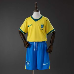 Brazília Domáci Dres MS 2026 Detské Futbalový Dres