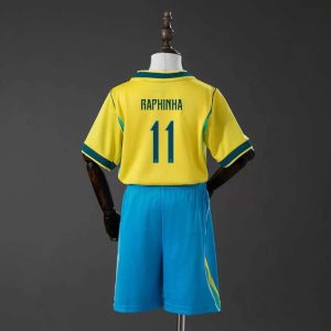 Detské Brazília MS 2026 Domáci Raphinha 11 Futbalový Dres Komplet