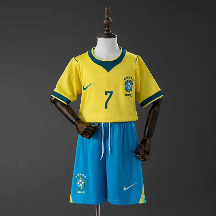 Detské Futbalový Dres Brazília MS 2026 Domáci Vinícius Júnior 7 2 Detské Futbalový Dres Brazília MS 2026 Domáci Vinícius Júnior 7-1
