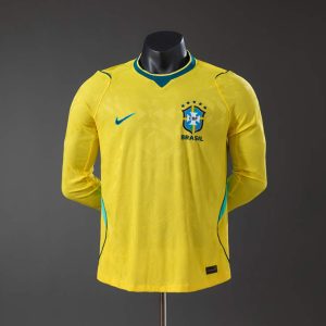 Brazília Domáci Dres MS 2026 Dlhý Rukáv Pánsky Futbalový Dres