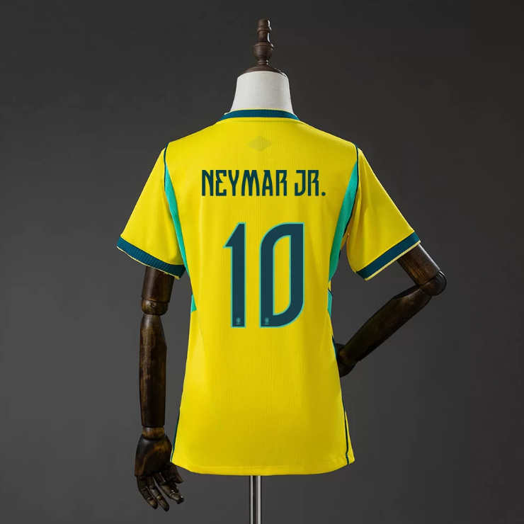 Dres Neymar Jr. 10 Brazília MS 2026 Domáci Ženy Futbalový Dres 1 Dres Neymar Jr. 10 Brazília MS 2026 Domáci Ženy Futbalový Dres