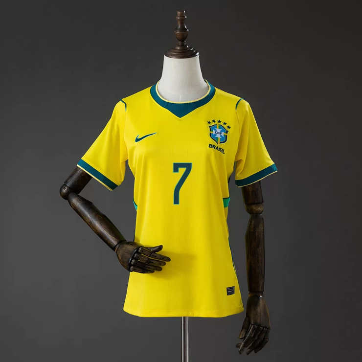 Brazília MS 2026 Domáci Vinícius Júnior 7 Ženy Futbalový Dres 2 Brazília MS 2026 Domáci Vinícius Júnior 7 Ženy Futbalový Dres-1