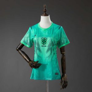 Brazília Brankársky dres MS 2026 Zelená Ženy Futbalový Dres