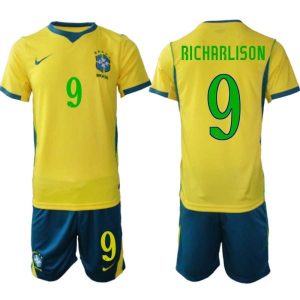 Herren-Fußballset Brasilien WM 2026 Richarlison #9 Heim