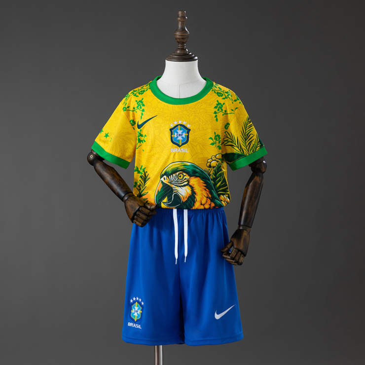 Detské Futbalový Dres Komplet Brazília MS 2026 Posebna izdaja – rumeno-zelena 1 Detské Futbalový Dres Komplet Brazília MS 2026 Posebna izdaja – rumeno-zelena