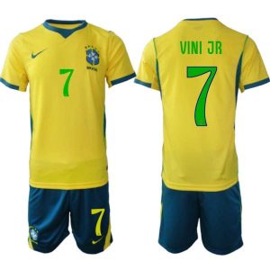 Herren-Fußballset Brasilien WM 2026 Vinícius Júnior #7 Heim