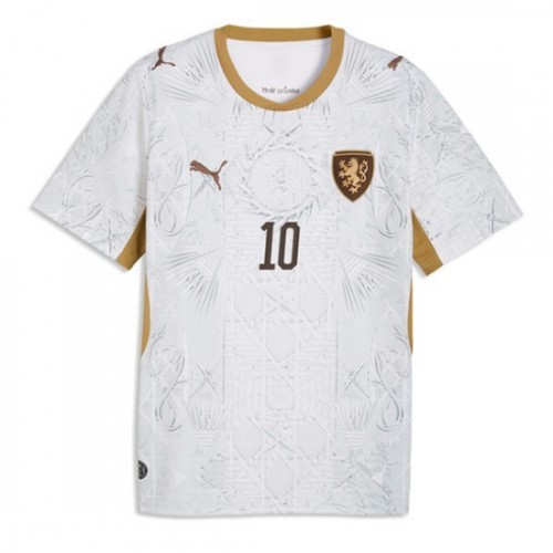 Futbalové dresy Česká republika MS 2026 Vonkajší Patrik Schick #10 2 Futbalové dresy Česká republika MS 2026 Vonkajší Patrik Schick #10 – Obrázok 2