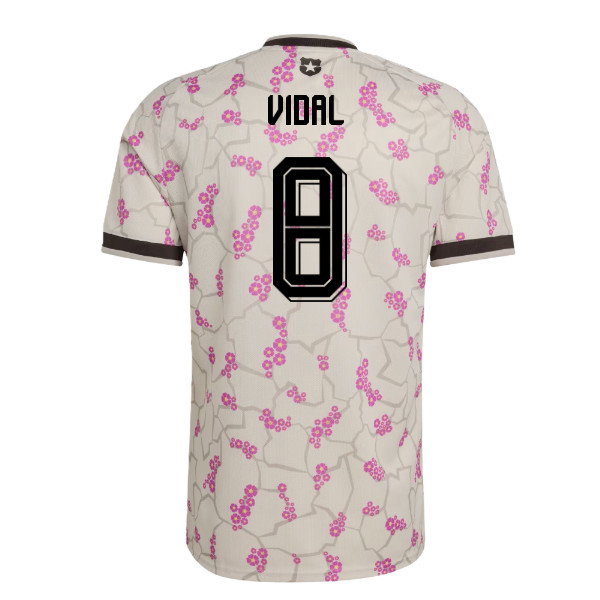 Futbalový Dres Čile Preč MS 2026 Arturo Vidal 8 Pánsky 1 Futbalový Dres Čile Preč MS 2026 Arturo Vidal 8 Pánsky Krátky Rukáv