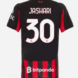 Futbalový dresy AC Milan 2025/26 Domáci Ardon Jashari #30 Dámsky Krátky Rukáv