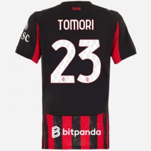 Futbalový dresy AC Milan 2025/26 Domáci Fikayo Tomori #23 Dámsky Krátky Rukáv
