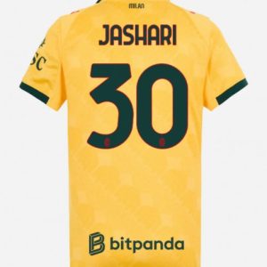 Futbalový dresy AC Milan 2025/26 Tretí Ardon Jashari #30 Dámsky Krátky Rukáv