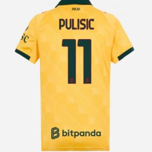 Futbalový dresy AC Milan 2025/26 Tretí Christian Pulisic #11 Dámsky Krátky Rukáv