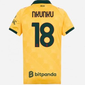 Futbalový dresy AC Milan 2025/26 Tretí Christopher Nkunku #18 Dámsky Krátky Rukáv