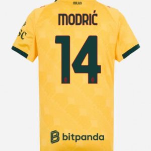 Futbalový dresy AC Milan 2025/26 Tretí Luka Modric #14 Dámsky Krátky Rukáv