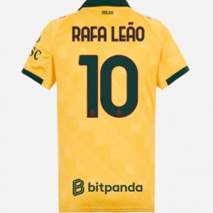 Futbalový dresy AC Milan 2025/26 Tretí Rafael Leao #10 Dámsky Krátky Rukáv