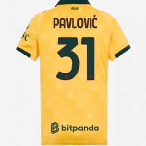 Futbalový dresy AC Milan 2025/26 Tretí Strahinja Pavlovic #31 Dámsky Krátky Rukáv