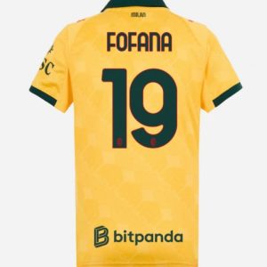 Futbalový dresy AC Milan 2025/26 Tretí Youssouf Fofana #19 Dámsky Krátky Rukáv