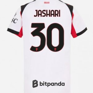 Futbalový dresy AC Milan 2025/26 Vonkajší – Ardon Jashari #30 Dámsky Krátky Rukáv