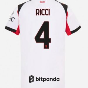 Futbalový dresy AC Milan 2025/26 Vonkajší – Samuele Ricci #4 Dámsky Krátky Rukáv