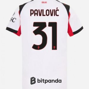 Futbalový dresy AC Milan 2025/26 Vonkajší – Strahinja Pavlovic #31 Dámsky Krátky Rukáv