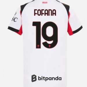 Futbalový dres AC Milan 2025/26 Vonkajší – Youssouf Fofana #19 Dámsky