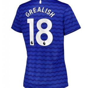 Dámsky Futbalový dres Everton 2025/26 Domáci – Jack Grealish #18 Krátky Rukáv
