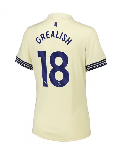 Dámsky Futbalový dres Everton 2025/26 Vonkajší – Jack Grealish #18 Krátky Rukáv 1 Dámsky Futbalový dres Everton 2025/26 Vonkajší – Jack Grealish #18 Krátky Rukáv