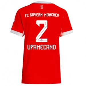 Ženy Futbalový dres FC Bayern Munich 2025/26 Domáci Dayot Upamecano #2 – Krátky Rukáv