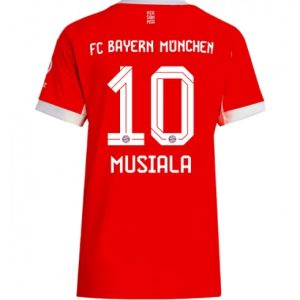 Ženy Futbalový dres FC Bayern Munich 2025/26 Domáci Jamal Musiala #10 – Krátky Rukáv