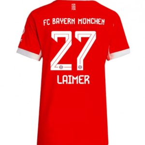 Ženy Futbalový dres FC Bayern Munich 2025/26 Domáci Konrad Laimer #27 – Krátky Rukáv