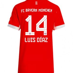 Ženy Futbalový dres FC Bayern Munich 2025/26 Domáci Luis Diaz #14 – Krátky Rukáv