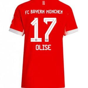 Ženy Futbalový dres FC Bayern Munich 2025/26 Domáci Michael Olise #17 – Krátky Rukáv