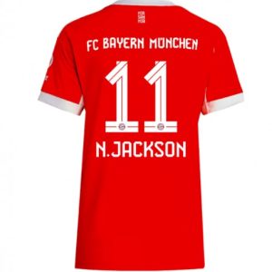 Ženy Futbalový dres FC Bayern Munich 2025/26 Domáci Nicolas Jackson #11 – Krátky Rukáv