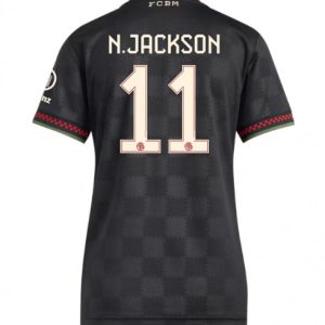 Ženy Futbalový dres FC Bayern Munich 2025/26 Tretí Nicolas Jackson #11 – Krátky Rukáv