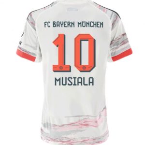 Ženy Futbalový dres FC Bayern Munich 2025/26 Vonkajší Jamal Musiala #10 – Krátky Rukáv