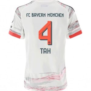 Ženy Futbalový dres FC Bayern Munich 2025/26 Vonkajší Jonathan Tah #4 – Krátky Rukáv