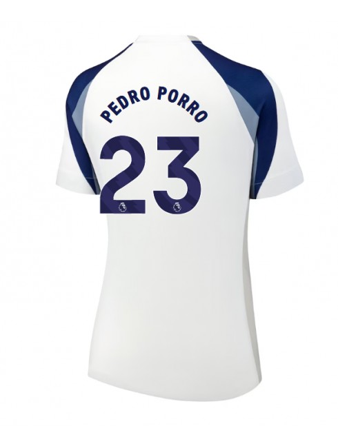 Futbalový dresy Tottenham Hotspur 2025/26 Domáci Dámsky Pedro Porro #23 1 Futbalový dresy Tottenham Hotspur 2025/26 Domáci Dámsky Pedro Porro #23