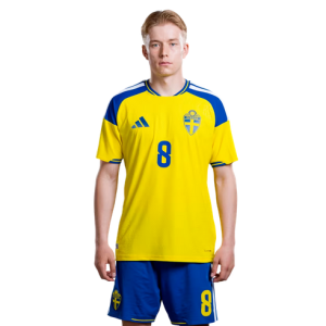 Pánsky Futbalový Dres Komplet Švédsko MS 2026 Domáci Daniel Svensson 8