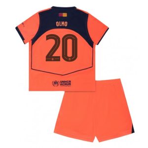 Dětský Barcelona Dani Olmo #20 2025-26 Futbalové dresy Tretina (+ trenírky)