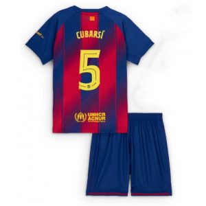 Dětský Barcelona Pau Cubarsi #5 2025-26 Futbalové dresy Domáci (+ trenírky)