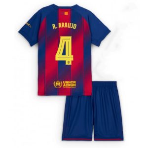 Dětský Barcelona Ronald Araujo #4 2025-26 Futbalové dresy Domáci (+ trenírky)