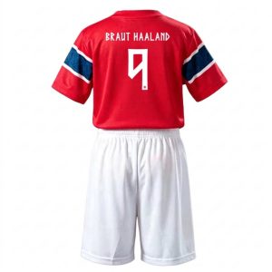Nórsko MS 2026 Domáci Erling Haaland 9 Replika Futbalový Dres Detské