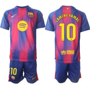 Futbolový dres Komplet FC Barcelona 2025/26 Domáci Lamine Yamal #10 – Krátky Rukáv + Šortky
