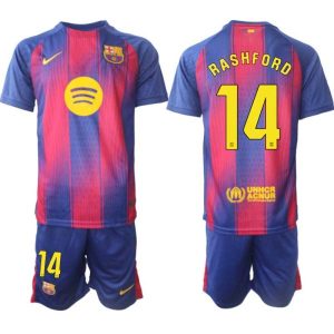 Fußballtrikot Komplett FC Barcelona 2025/26 Heim – Marcus Rashford #14