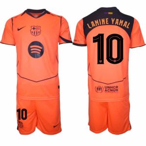 FC Barcelona Fußballtrikot 2025/26 Dritter Herren Lamine Yamal #10 – UEFA Champions League-Trikots + Shorts