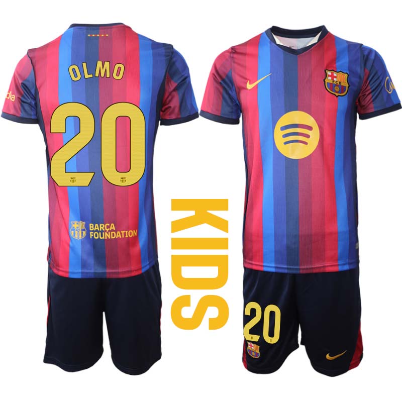 Futbalový Dres Komplet FC Barcelona Domáci 2026/27 Dani Olmo 20 Detské 1 Futbalový Dres Komplet FC Barcelona Domáci 2026/27 Dani Olmo 20 Detské