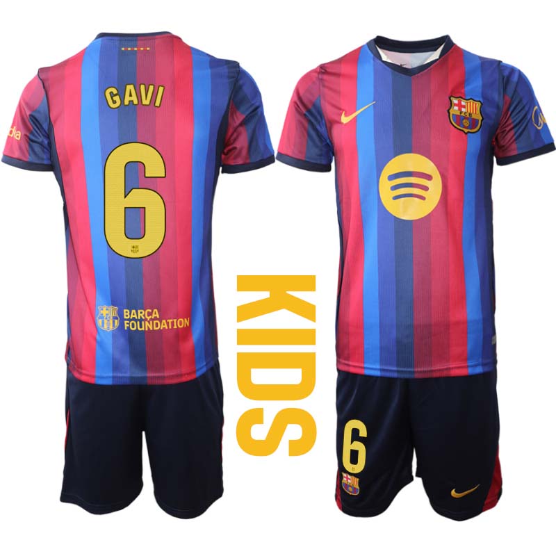 Futbalový Dres Komplet FC Barcelona Domáci 2026/27 Gavi 6 Detské 1 Futbalový Dres Komplet FC Barcelona Domáci 2026/27 Gavi 6 Detské