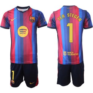 Futbalový Dres Komplet FC Barcelona Domáci 2026/27 Marc-André ter Stegen 1 Pánsky